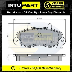 Колодки передние для Ford Transit 1991-2000 R14"